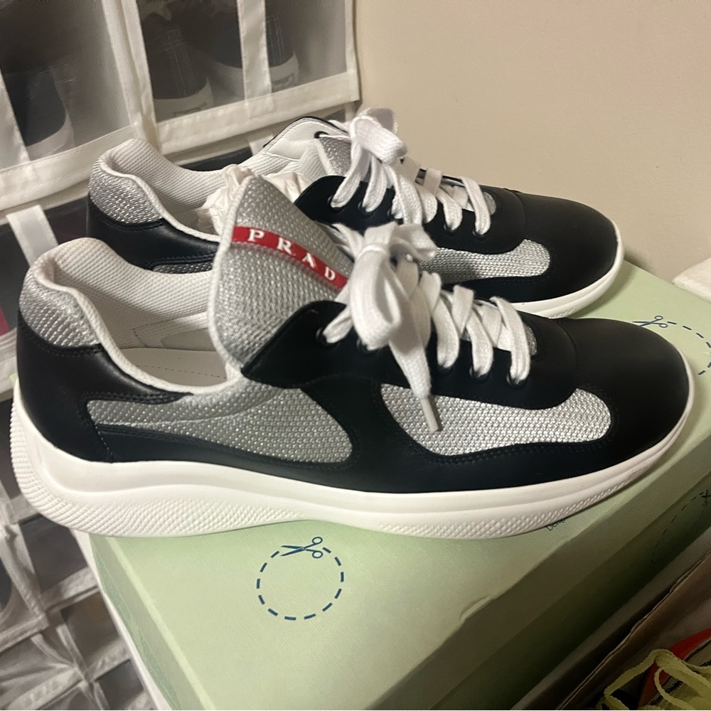 America Cup Prada Sneakers size 43 size 10 like new $500